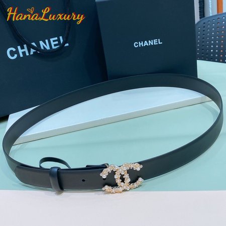 Chanel Calfskin Belt 3.0cm