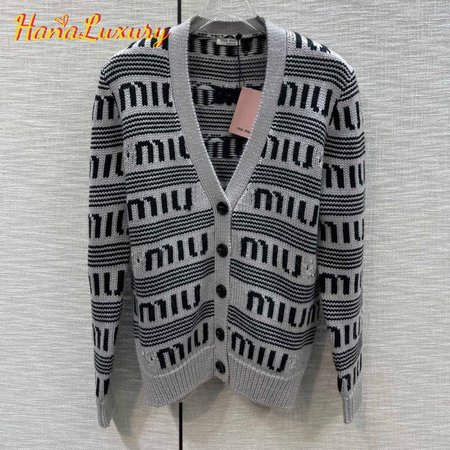 Miu Miu V-Neck Cardigan Sweater