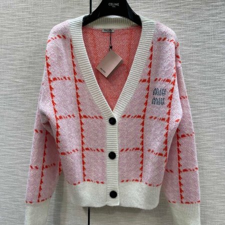 Miu Miu V-Neck Cardigan Sweater