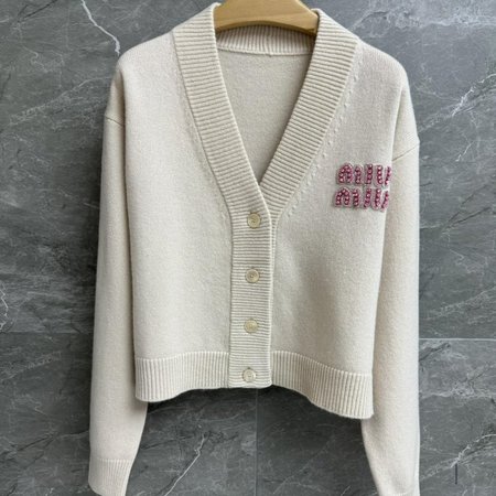 Miu Miu V-Neck Cardigan Sweater