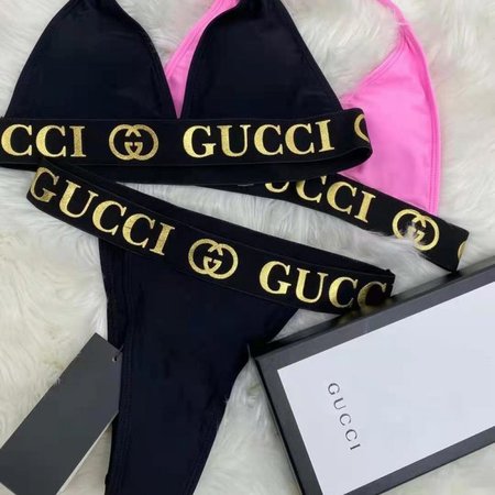 Gucci Black Two-Piece Swimsuit