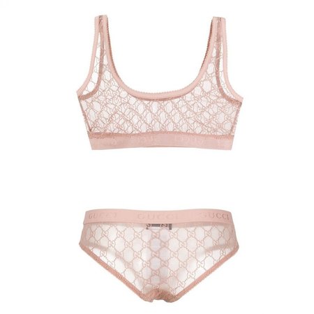 Gucci Pink Two-Piece Swimsuit