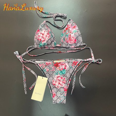 Gucci Rose Two-Piece Swimsuit