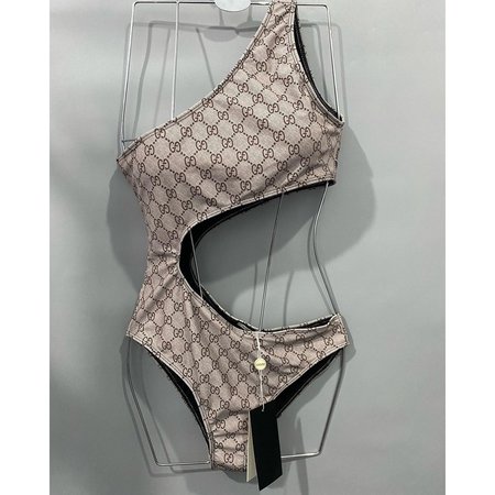 Gucci Waist-Revealing One-Piece Swimsuit