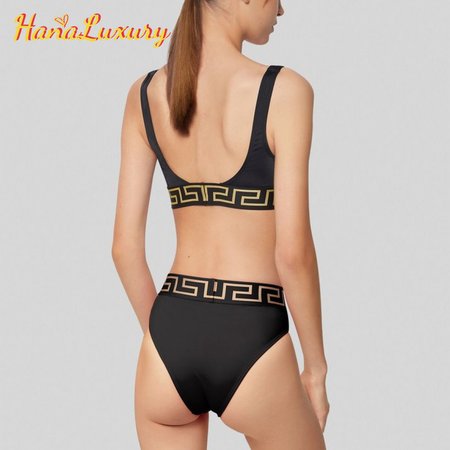 Versace Black Two-Piece Swimsuit