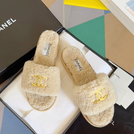 Chanel Fur Slippers 35-40