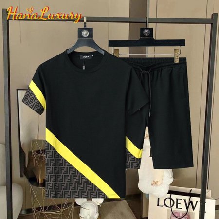 Fendi Black Jersey Tracksuits