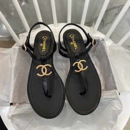 Chanel Leather Sandals