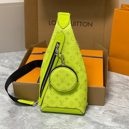 duo sling bag neon yellow