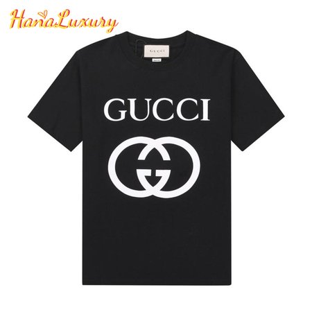 Gucci Interlocking GG Print T-shirt Men's Black Ivory