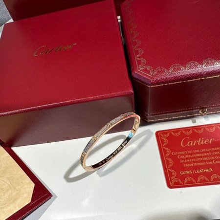 Cartier Love Bracelet 18k White Gold Diamonds