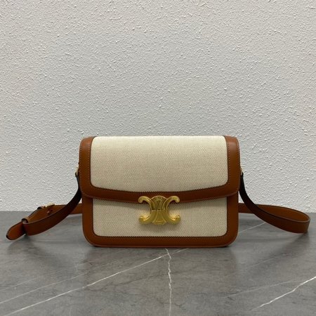 Celine Triomphe Bag Medium Canvas Tan/Brown