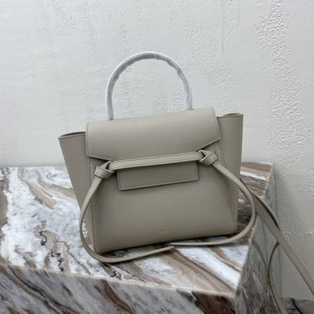 Celine Belt Nano Bag In Grained Calfskin