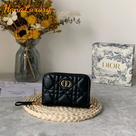 Dior Caro Compact Zipped Wallet