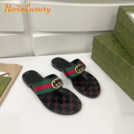 Gucci GG Thong Web Sandal