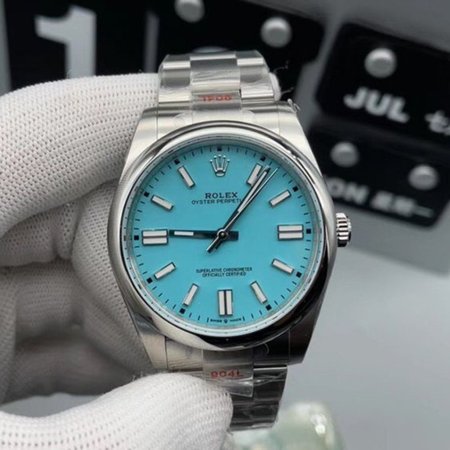 Rolex Oyster Perpetual 41 Tiffany Turquoise Watch