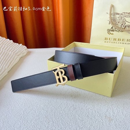 Burberry Leather Reversible TB Belt