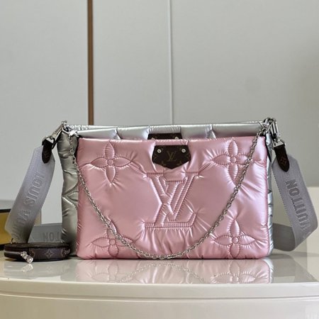 Maxi Multi Pochette Accessoires Silver/Pale Pink