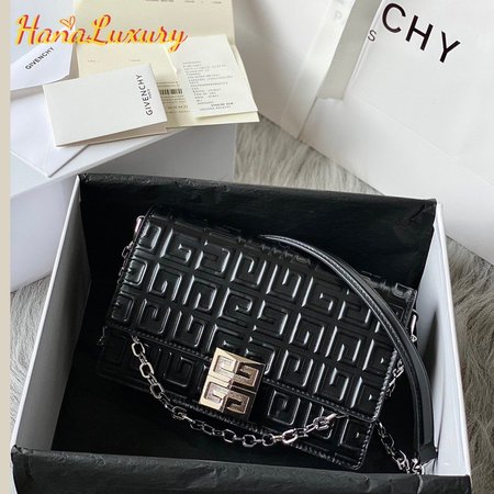 Givenchy Small 4G Bag In 4G Coated Canvas With Chain