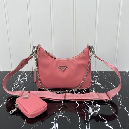 Prada Re-Edition 2005 Saffiano Leather Bag Petal Pink 1BH204