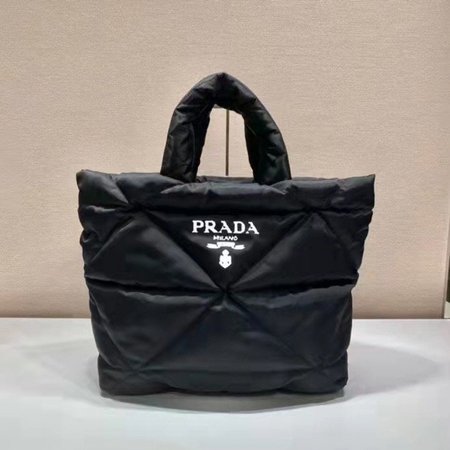 Prada Re-Nylon Padded Tote Bag Black 2VG082