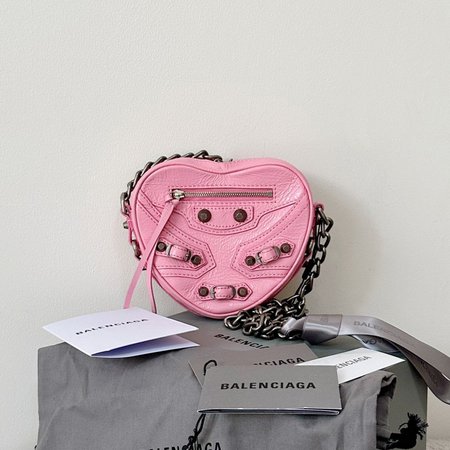 Balenciaga Le Cagole Heart Mini Bag In Pink 5812