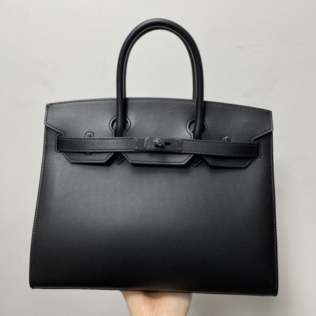 Hermes Birkin 35cm SO Black Box Black Hardware