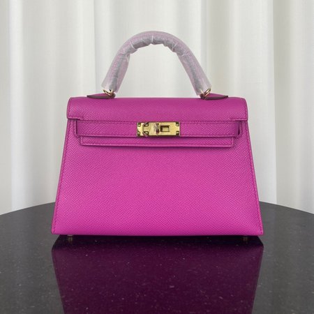 Hermes Mini Kelly 20 II Rose Pourpre Bag