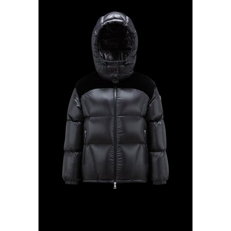 Moncler Meandre Short Down Jacket Black White