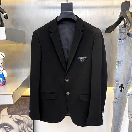 Prada Single-breasted Wool Jacket 48-56