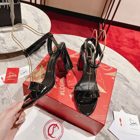 Christian Louboutin Miss Sabina 85mm Sandals Patent Calf Black 35-39