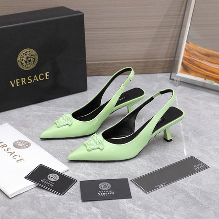 Versace La Medusa Slingback Pumps Green 34-42